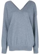 Stella Mccartney Loose Fit Knit Sweater - Blue