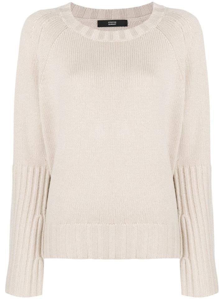 Steffen Schraut Ribbed Knit Jumper - Neutrals