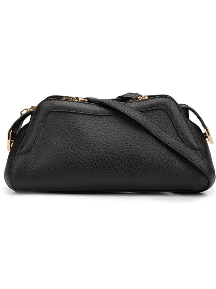 Vivienne Westwood 'kensington' Textured Zip Up Shoulder Bag