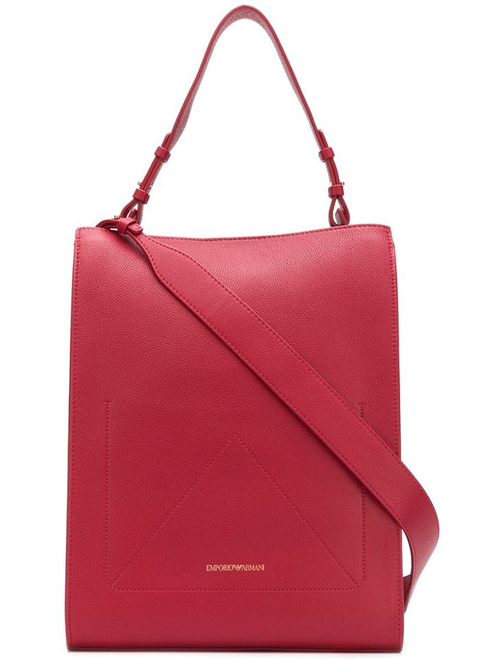 Emporio Armani Top Handle Tote Bag - Red