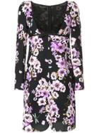 Giambattista Valli Floral Embroidered Dress - Black