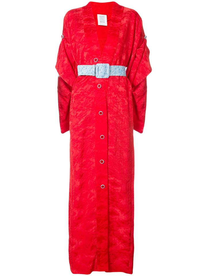 Rosie Assoulin Buttoned Kimono - Red