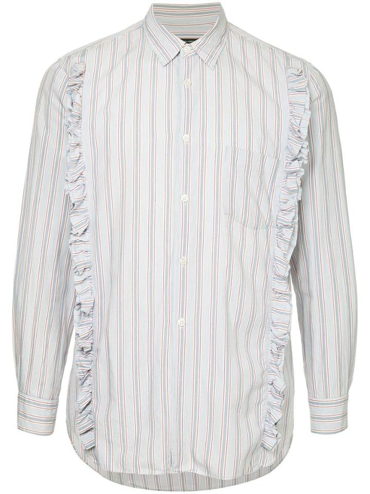 Comme Des Garçons Vintage Striped Ruffled Shirt - Multicolour