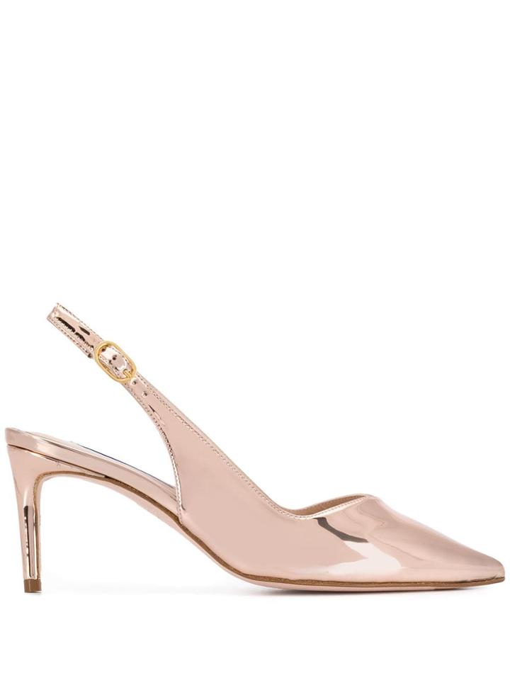 Stuart Weitzman Edith Liquid Pumps - Metallic