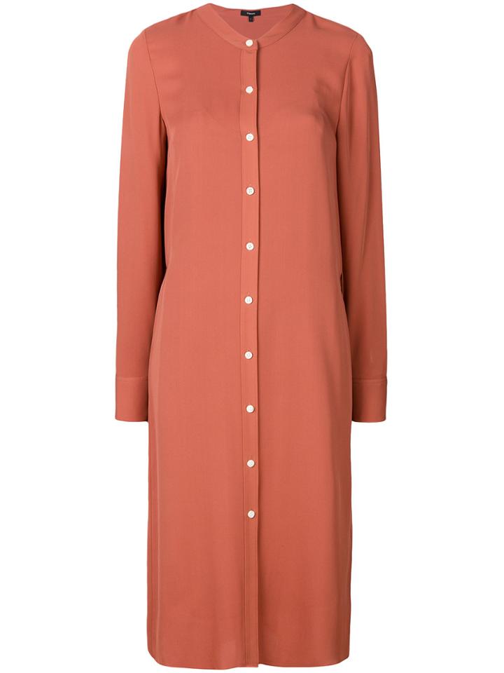 Theory Chemisier Dress - Yellow & Orange