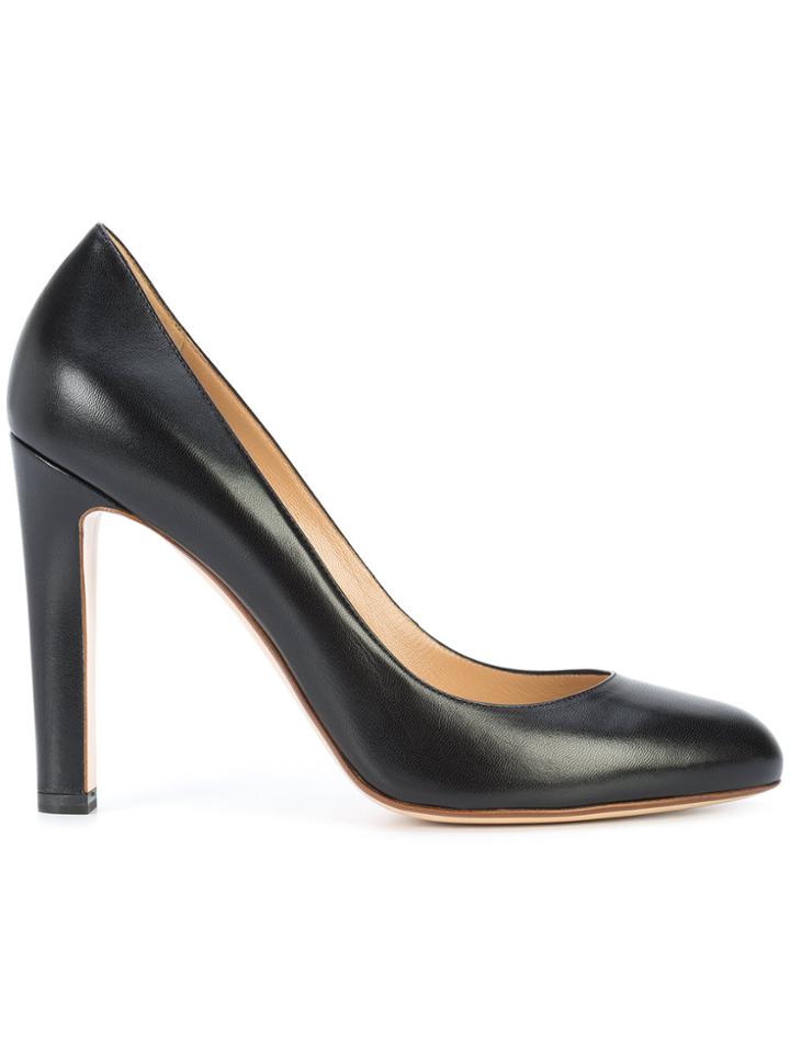 Francesco Russo Round Toe Pumps - Black