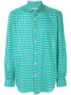 Kiton Pattern Print Shirt - Green