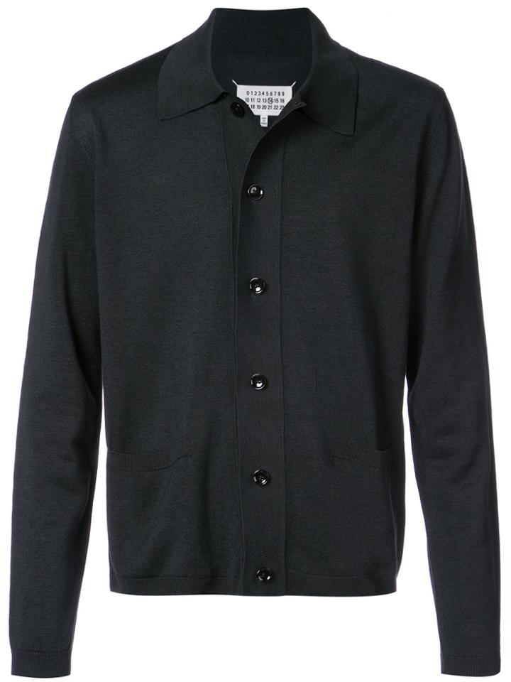 Maison Margiela Lightweight Collared Cardigan - Black