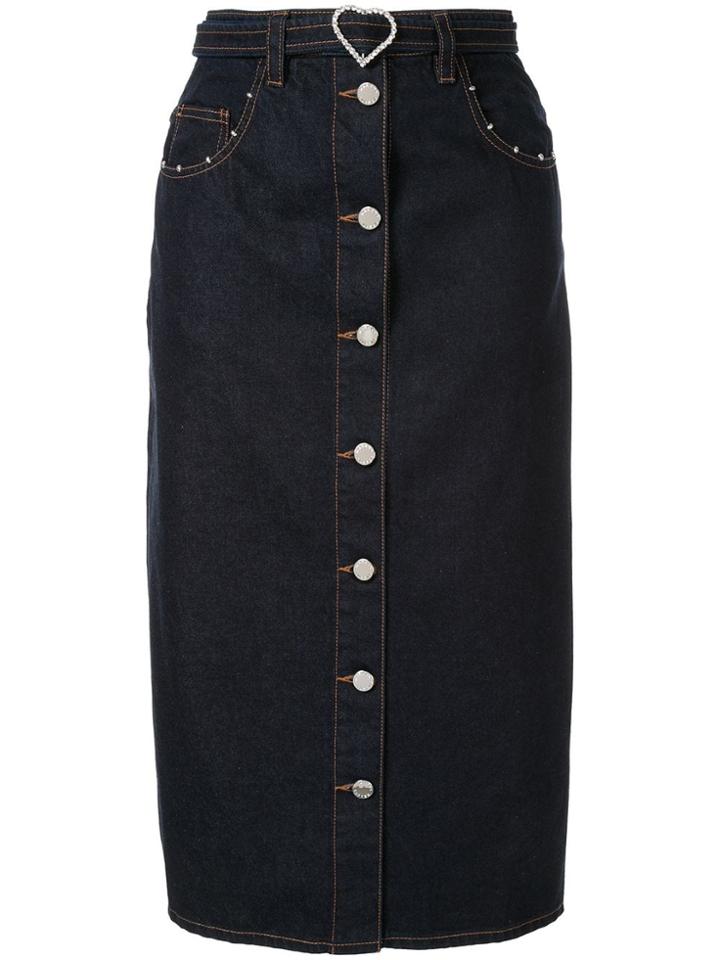 Markus Lupfer Cleo Denim Skirt - Blue