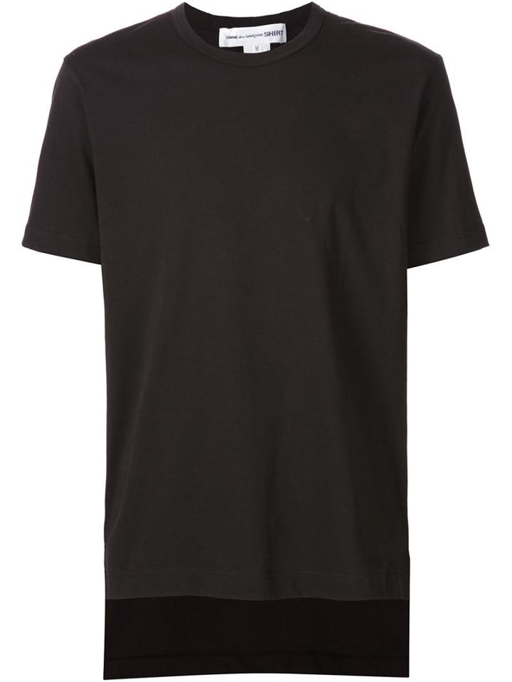 Comme Des Garçons Shirt Asymmetric T-shirt, Men's, Size: L, Black, Cotton