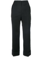 No21 Cropped Tailored Trousers - Black