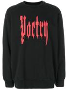 Palm Angels Poetry Hoodie - Black