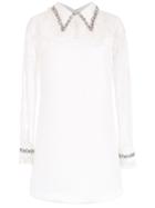 Andrea Bogosian Long Sleeved Lace Dress - White