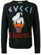 Gucci - Donald Duck Appliqué Sweatshirt - Men - Cotton - S, Black, Cotton