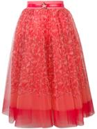 Elisabetta Franchi Start Tulle Skirt - Pink