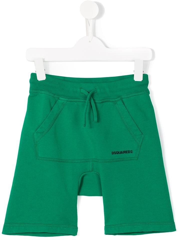 Dsquared2 Kids Drawstring Shorts, Boy's, Size: 8 Yrs, Green