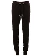 Balmain Drawstring Skinny Track Pants, Men's, Size: Large, Black, Cotton/spandex/elastane