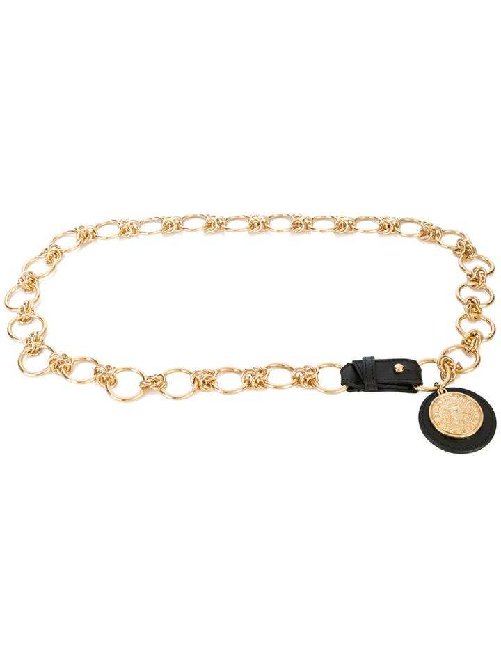 Balmain Medallion Chain Belt - Metallic