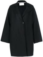Harris Wharf London Buttoned Coat - Black