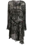 Giacobino Snake Print Dress - Black