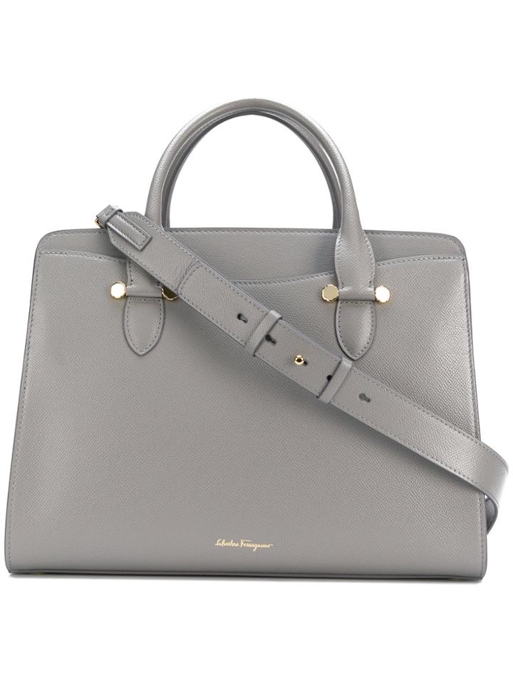 Salvatore Ferragamo Medium Today Bag - Grey