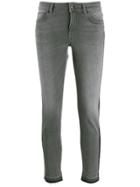 Escada Sport Striped Skinny Jeans - Grey