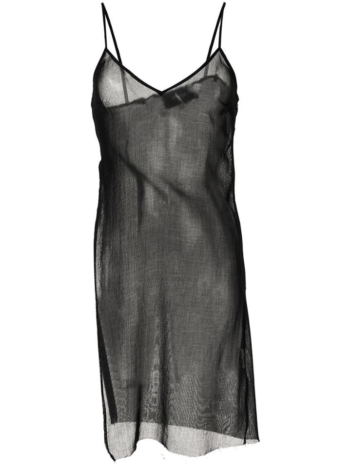 Yang Li Sheer Tank Top - Black