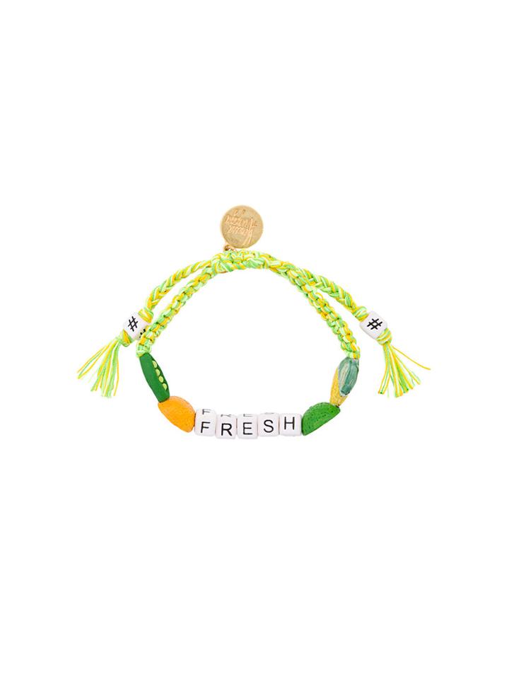 Venessa Arizaga Fresh Lime Woven Bracelet - Green
