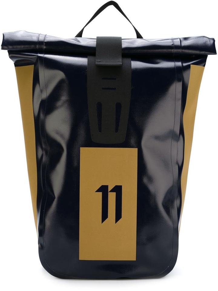 11 By Boris Bidjan Saberi Velocity Backpack, Blue, Polyester/pvc
