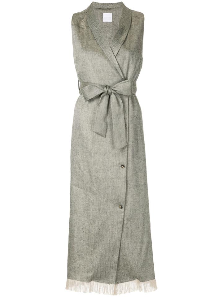 Cityshop Belted Midi Dress - Grey