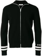 Valentino Striped Trim Zipped Sweatshirt - Black