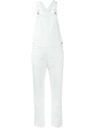 Stella Mccartney Denim Dungarees, Women's, Size: 42, White, Cotton/spandex/elastane
