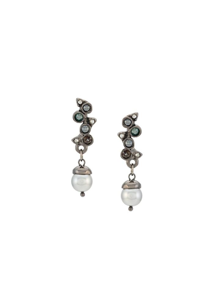 Camila Klein Pérola Earrings - Black