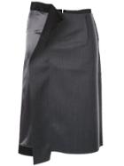 Maison Margiela Unfinished Pencil Skirt - Grey