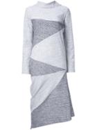 Anrealage Noise Jersey Dress, Women's, Size: 36, Grey, Cotton