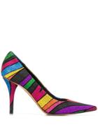 Premiata Glitter Pointed Pumps - Blue