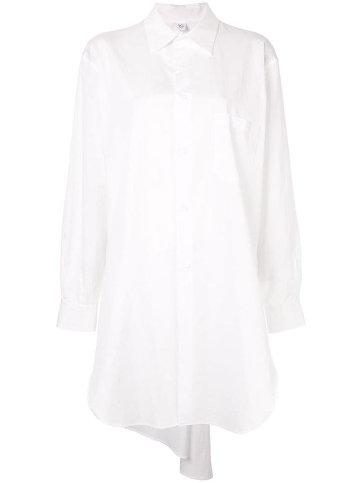 Y's Long Plain Shirt - White