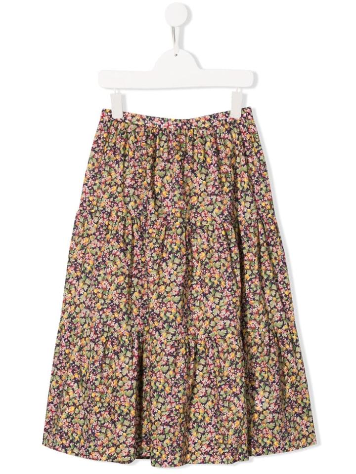 Bonpoint Floral Skirt - Green
