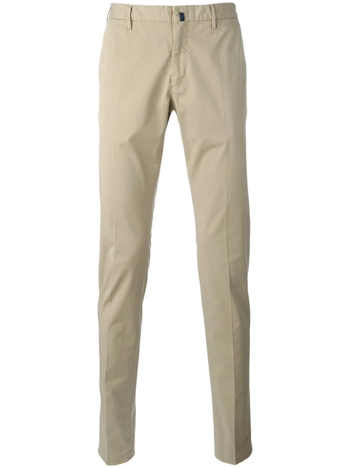Incotex Classic Chinos, Men's, Size: 48, Nude/neutrals, Cotton/spandex/elastane