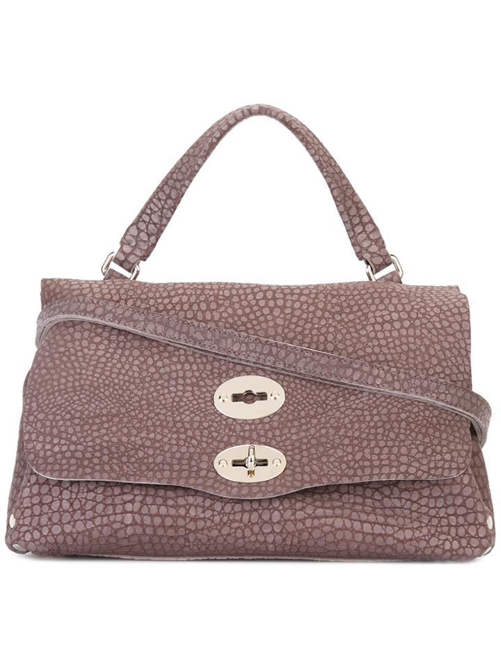 Zanellato Textured Tote Bag - Brown
