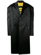 Raf Simons Metal Ball Oversized Coat - Black