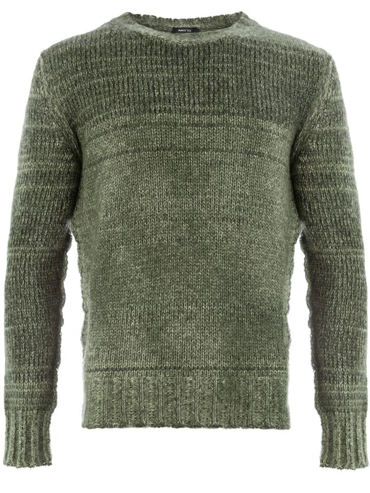 Avant Toi Crew Neck Sweater - Green