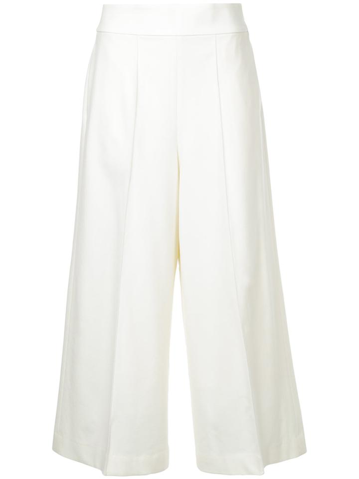 Des Prés Cropped Wide-leg Trousers - White
