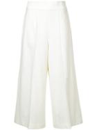 Des Prés Cropped Wide-leg Trousers - White