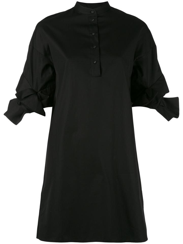 Victoria Victoria Beckham Tie Knot Sleeves Dress - Black