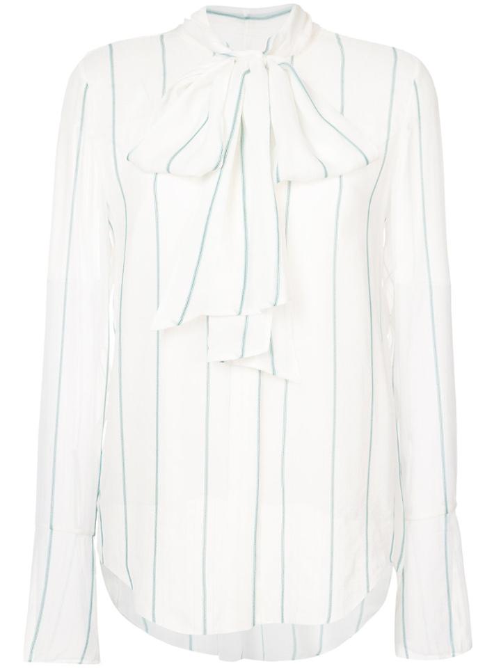 Chloé Pussy Bow Blouse - White