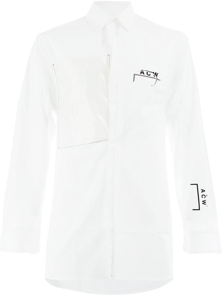 A-cold-wall* Printed Longsleeved Shirt - White