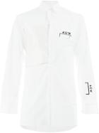 A-cold-wall* Printed Longsleeved Shirt - White