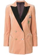 Blazé Milano Dragonfly Embroidered Jacket - Nude & Neutrals