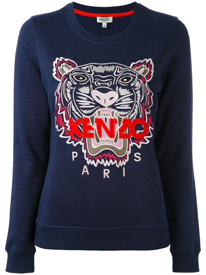 Kenzo - Tiger Sweatshirt - Women - Cotton - S, Blue, Cotton